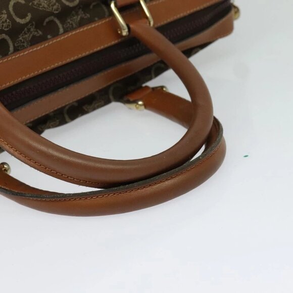 CELINE C Sulky Boston Bag Canvas Brown Gold Auth bs24812 - Picture 8 of 16